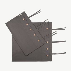 Set 2 Shams Sac Dark Gray 60X60