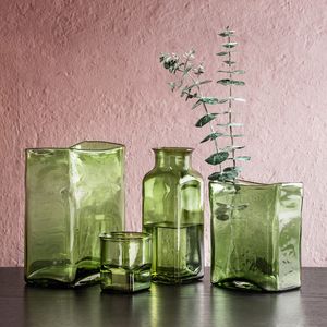 Florero  Botol verde chico