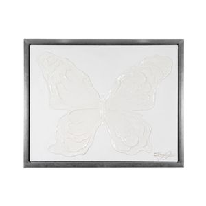 CUADRO WHITE BUTTERFLY 120 X 150