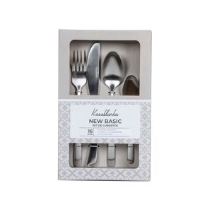 Set de 16 cubiertos básicos 16 pz