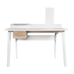 Escritorio Moffi Blanco con madera
