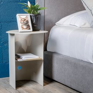 Mesa Lateral  Dot  Gris claro