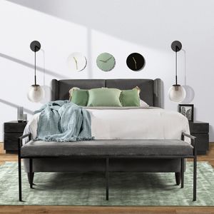 Cama Pisa Charcoal Individual