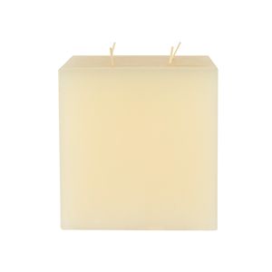 Cirio Lilin cuadrado Ivory mediano