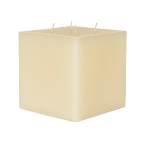 Cirio Lilin cuadrado Ivory mediano