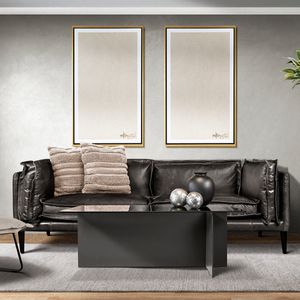 Sofa de Piel Lorna Negro 210